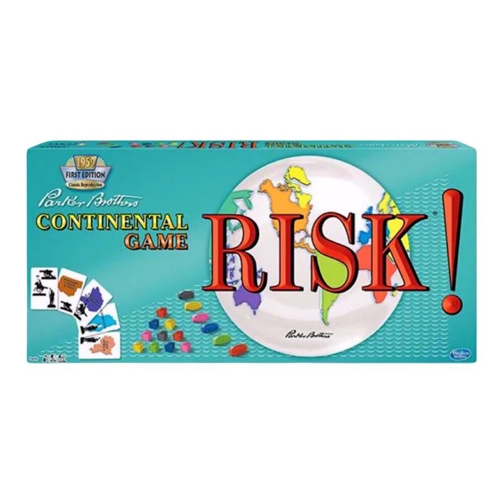 Risk 1959 Classic Reproduction Board Game Sealed Wooden Pieces Hasbro